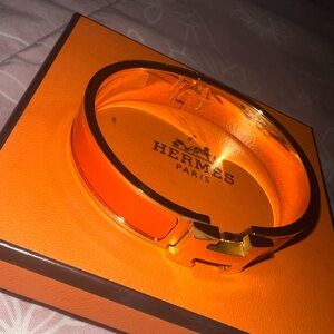orange hermes bracelet